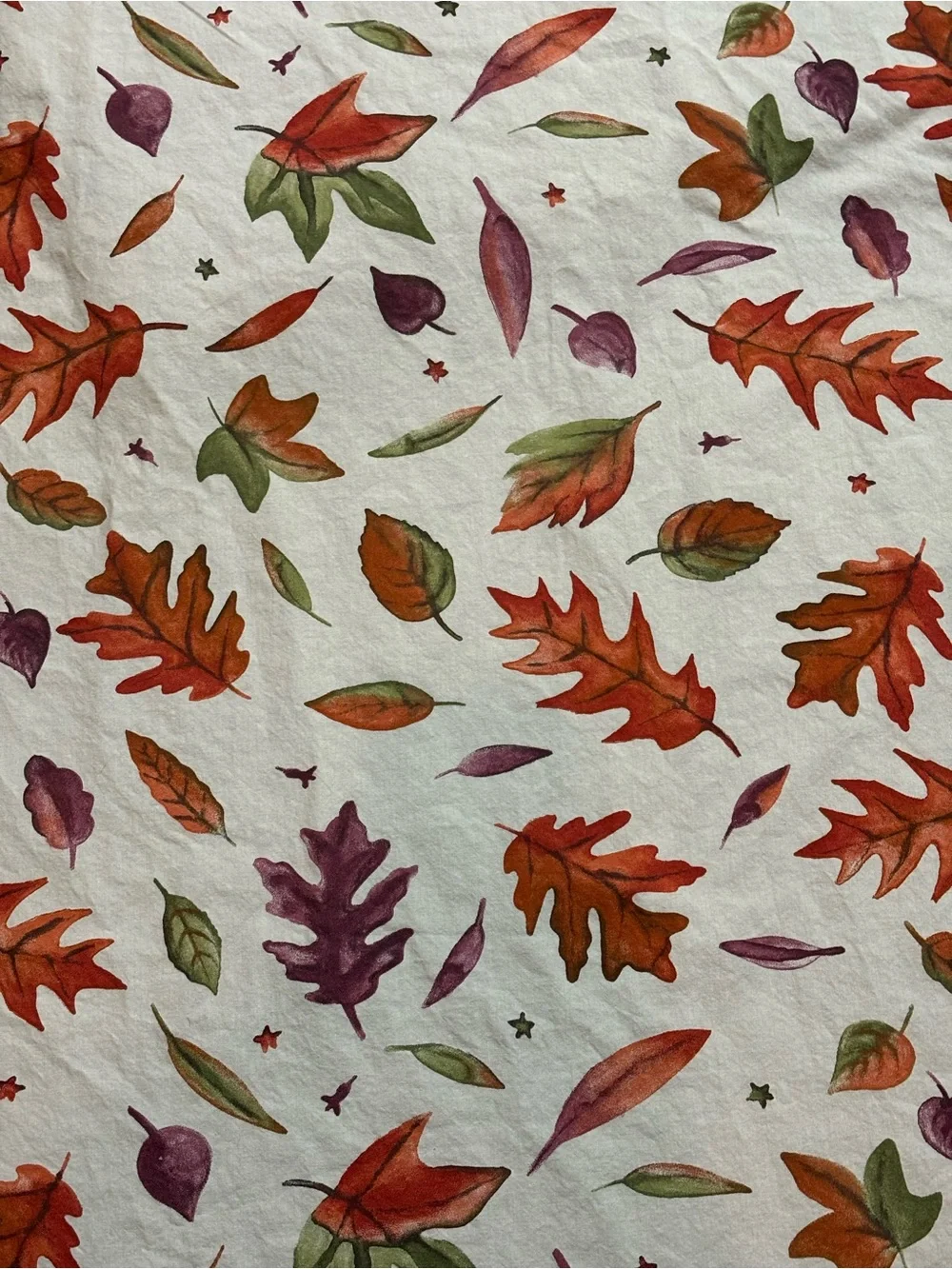 Tessitura Toscana Telerie Fall Tablecloth & 8 Cloth Napkins Leaves Thanksgiving